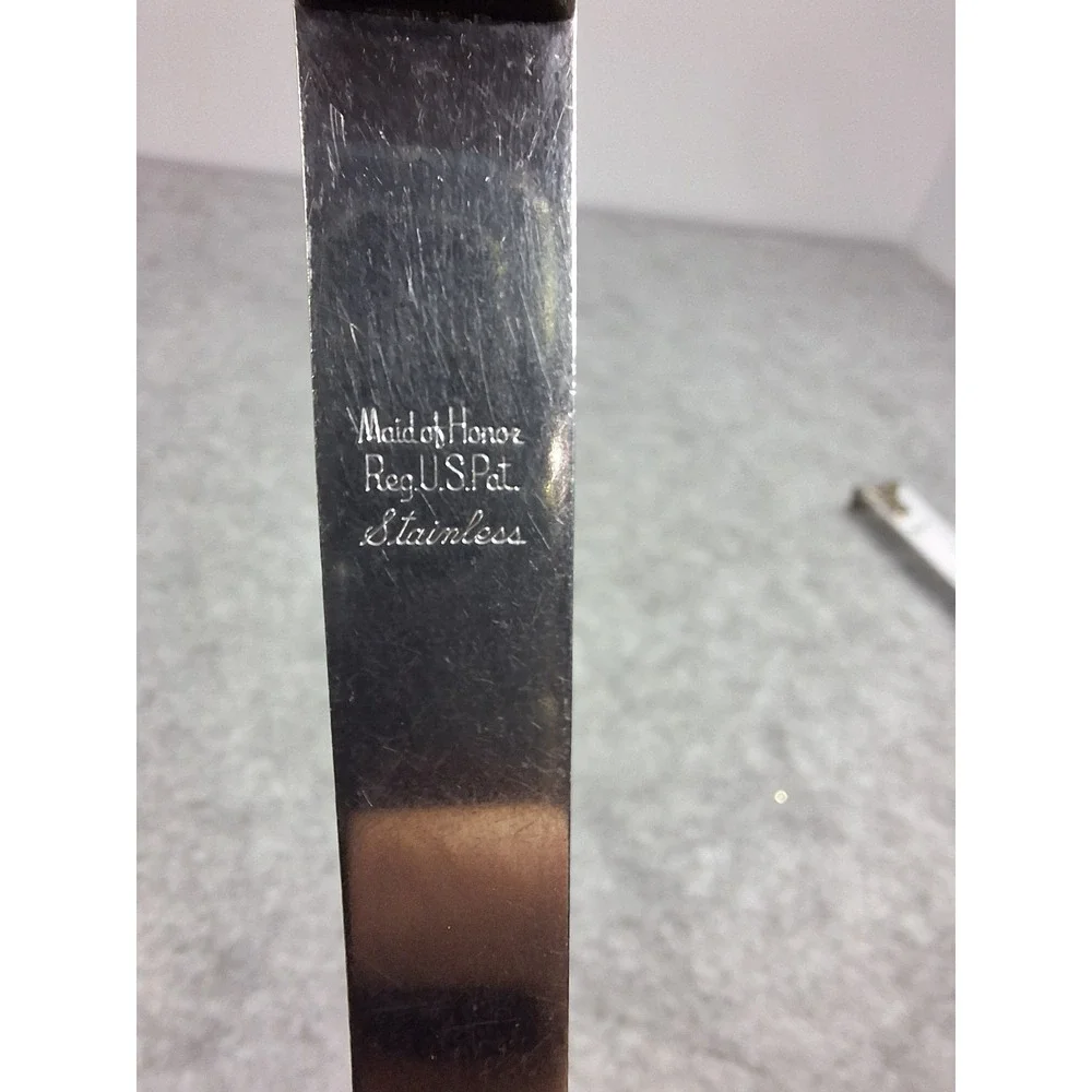 Vintage Maid Of Honor Stainless Steel Soup Ladle USA 12.5